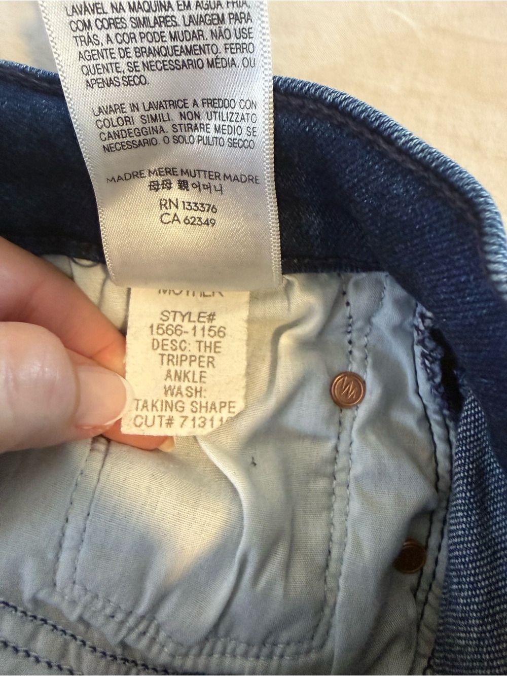 MOTHER The Tripper Ankle Jeans In Taking Shape Size 24 - Picture 11 of 14
